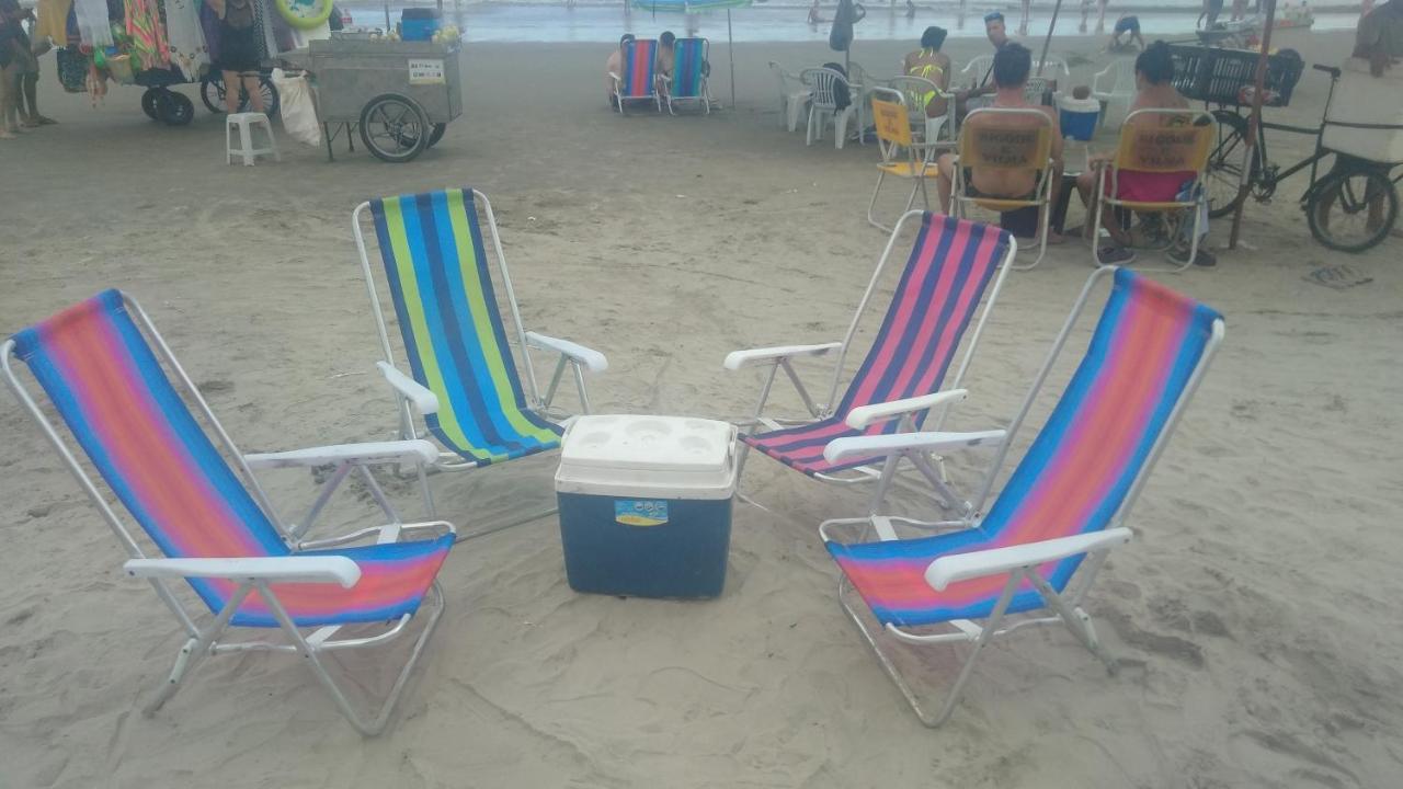 Lindo Apto 300M Praia Da Ocian E Centro - Vista Mar- Varanda Sacada - Wi-Fi 300 Mbps - Vaga De Garagem - Acomoda Ate 6 Pessoas Apartment Praia Grande  Bagian luar foto